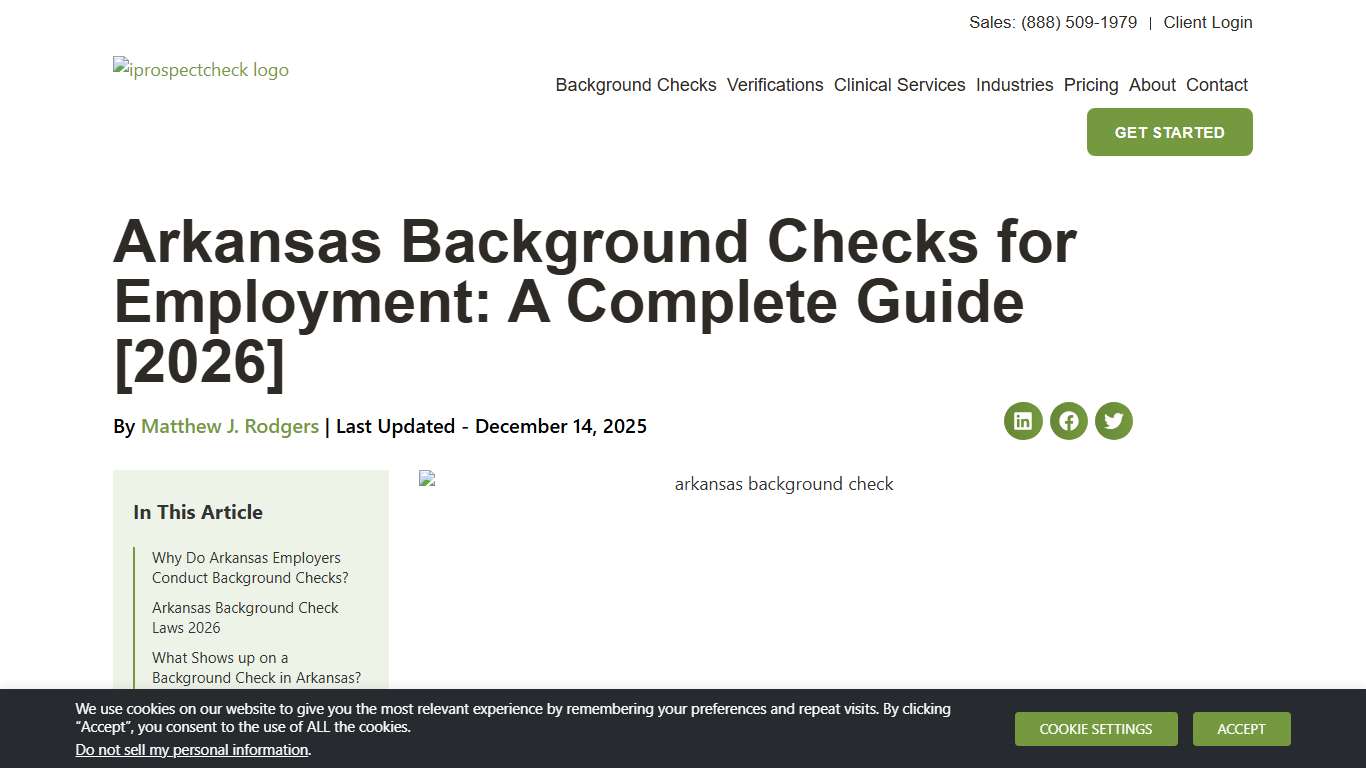 Arkansas Background Checks for Employment: A Complete Guide [2026]